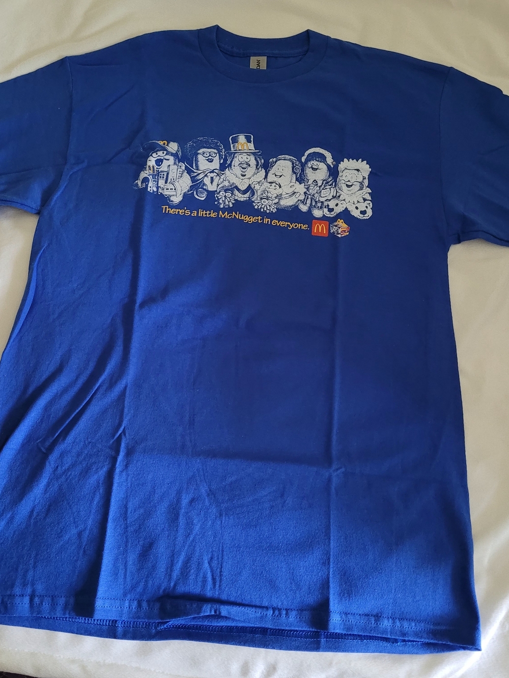 McDonald's Royal Blue  Graphic Tee with McNugget Characters
